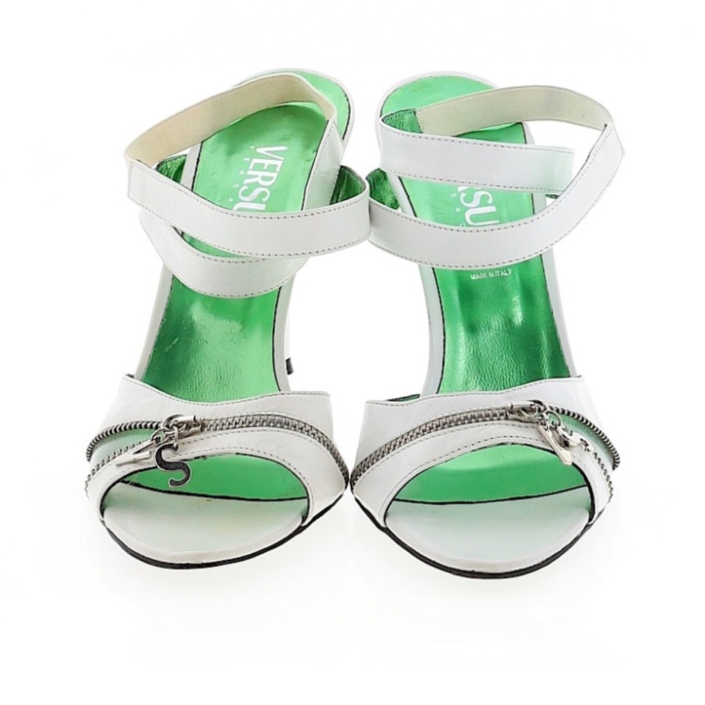 White & Green Versace Heels ~NEGOTIABLE~